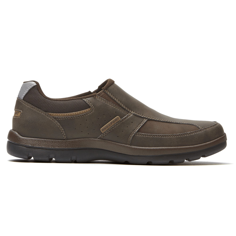 Sapato Vela Rockport Homem Marrom - Get Your Kicks - 52048PONU